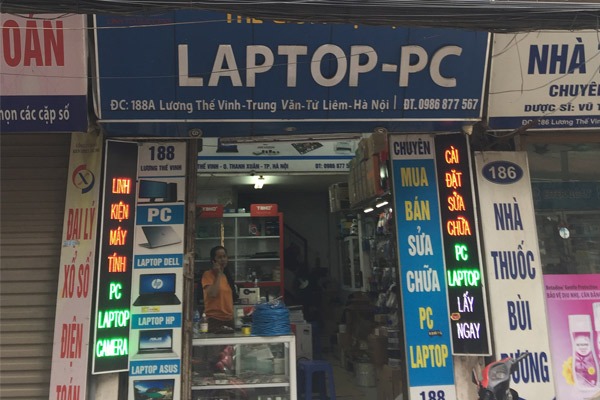 Trải nghiệm dịch vụ tại cửa hàng Laptop Hà Thành