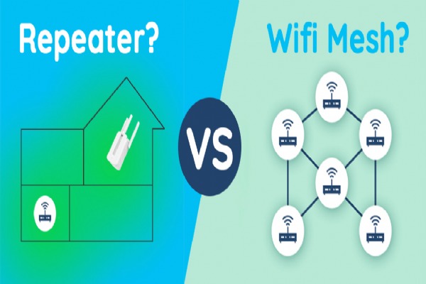 Wi-Fi Mesh vs Repeater Wifi ? Sự khác biệt giữa hai cách mở rộng mạng Wi-Fi