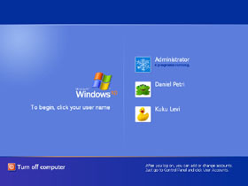 Disable/Enable màn hình “Welcome” của Windows XP