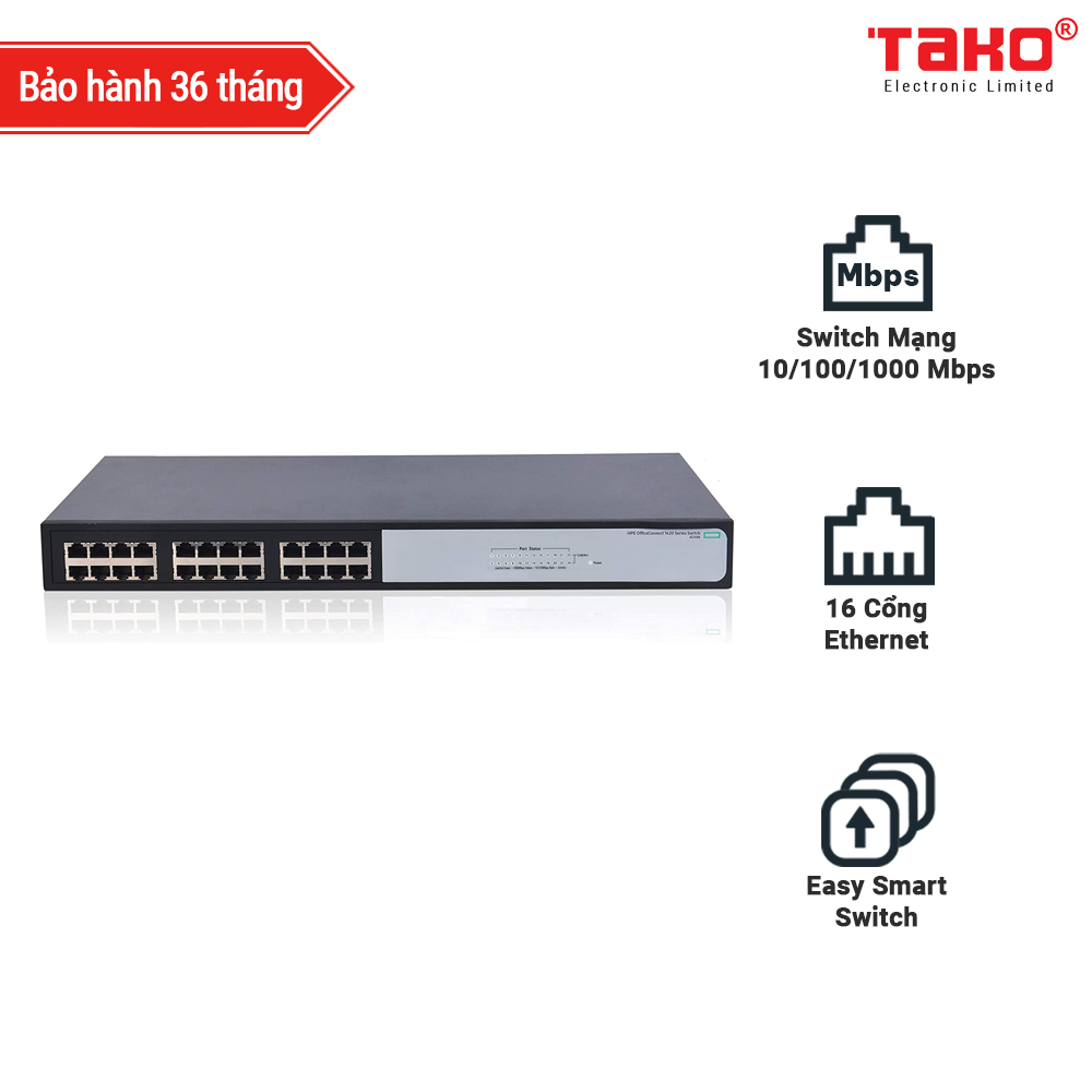 HPE OfficeConnect 1420 24-Port Gigabit Ethernet Unmanaged Switch-24 x GE 10/100/1000 (JG708B#ABA)