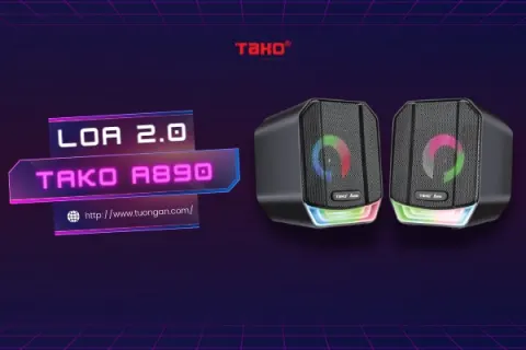 Review loa vi tính tako a890 – Loa vi tính có led chưa đến 300k nghe như nào?