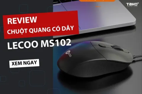 Review chuột quang có dây Lecoo MS102 – Thiết kế công thái học
