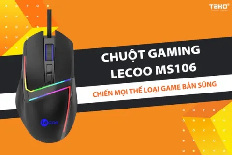 Chuột quang gaming lecoo ms106 – Chiến mọi thể loại game bắn súng