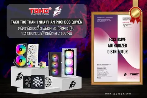 TAKO Trở Thành Nhà Phân Phối Độc Quyền Của Nhãn Hàng 1STPLAYER Tại Thị Trường Việt Nam
