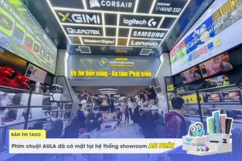 AULA Gaming Gear phân phối độc quyền bởi TAKO đã chính thức có mặt tại hệ thống showroom An Phát