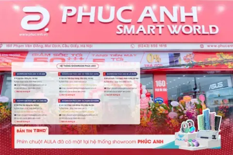 AULA – Thương Hiệu Phím Chuột Hàng Đầu Được Phân Phối Độc Quyền Bởi TAKO Chính Thức Có Mặt Tại Showroom Phúc Anh