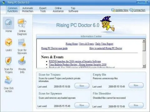Rising PC Doctor 6.0.1.37 – Bác sĩ máy tính miễn phí