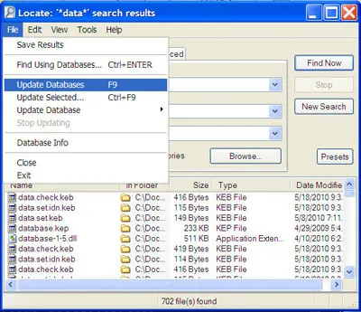 Locate32 – công cụ tìm kiếm tệp tin nhanh chóng trong Windows