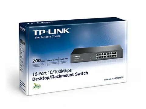 TL-SF1016DS 16-Port 10/100Mbps Switch, Steel case 3