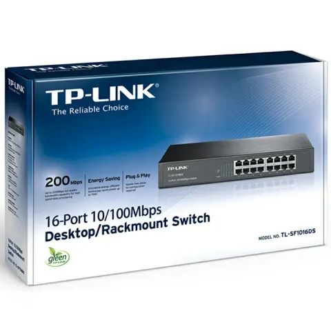 TL-SF1016DS 16-Port 10/100Mbps Switch, Steel case 3