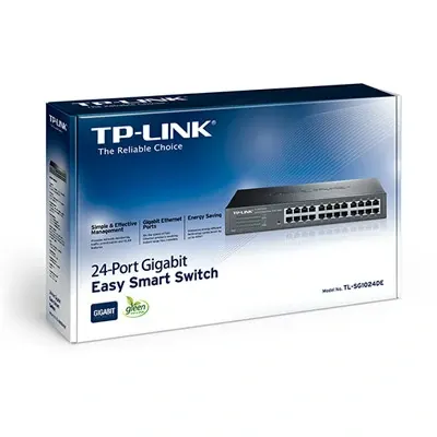 B? chia tín hi?u thông minh d? dàng 16 Port Gigabit TL-SG1024DE 1