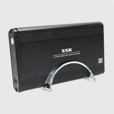 SHE056 SSK HDD BOX 3.5” SATA VỎ NHÔM – có giá đỡ