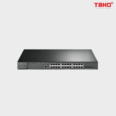 TL-SG3428XMP JetStream 24-Port Gigabit và 4-Port 10GE SFP + L2 + Managed Switch với 24-Port PoE +