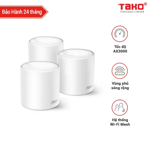 Deco X50(3-pack) Hệ thống Wi-Fi Mesh cho Gia đình AX3000