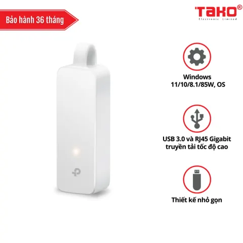 UE300C – Bộ chuyển đổi USB Type-C sang LAN RJ45 Gigabit