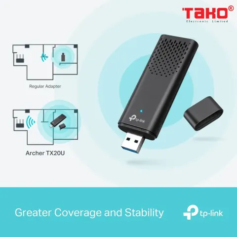 Archer TX20U Bộ Chuyển Đổi USB Không Dây Wi-Fi 6 Băng Tần Kép AX1800 6