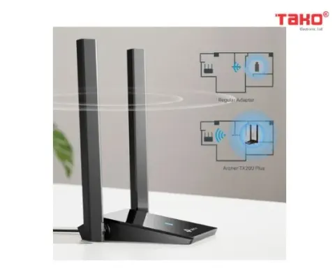 ARCHER TX20U PLUS Bộ Chuyển Đổi USB Wi-Fi Ăng Ten Kép Độ Lợi Cao AX1800 1