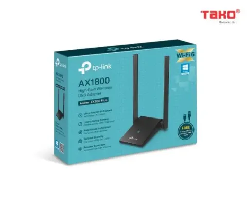 ARCHER TX20U PLUS Bộ Chuyển Đổi USB Wi-Fi Ăng Ten Kép Độ Lợi Cao AX1800 1