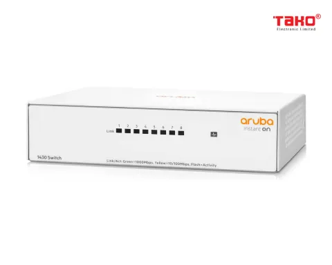 Aruba Instant On 1430 8-Port Gb Unmanaged Switch | 8X 1G Ports | Fanless | US Cord (R8R45A#ABA) 2