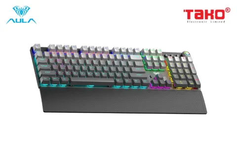 AULA F2088AIR (3909) BÀN PHÍM CƠ GAMING 3 MODE (Phiên bản màu Xám+đen gradient/ Red Switch) 2