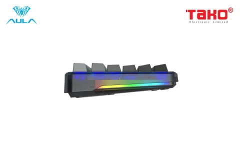 AULA F87 PRO BÀN PHÍM CƠ GAMING 3 MODE (Phiên bản Đen ombre/ Grey wood V4 switch) 1