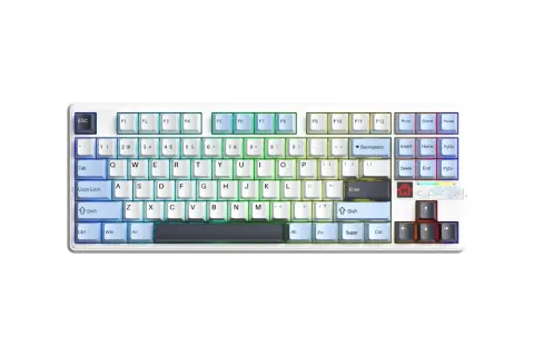 AULA F87 PRO V2 (2612) BÀN PHÍM CƠ GAMING 3 MODE (Phiên bản Xanh dương + trắng + tím đậm/ Star Vector switch) 1