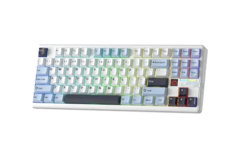 AULA F87 PRO V2 (2612) BÀN PHÍM CƠ GAMING 3 MODE (Phiên bản Xanh dương + trắng + tím đậm/ Star Vector switch) 2