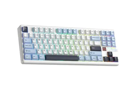 AULA F87 PRO V2 (2612) BÀN PHÍM CƠ GAMING 3 MODE (Phiên bản Xanh dương + trắng + tím đậm/ Star Vector switch) 3