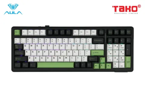 AULA F99 BÀN PHÍM CƠ GAMING 3 MODE (Phiên bản đen + trắng + xanh lá/ Whale Sea switch) 11