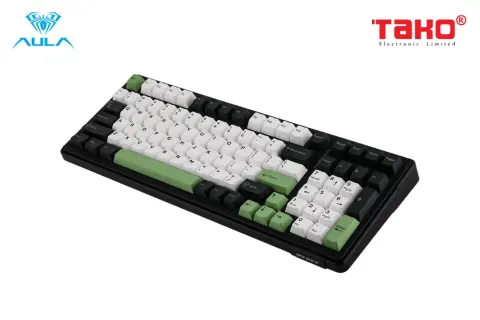 AULA F99 BÀN PHÍM CƠ GAMING 3 MODE (Phiên bản đen + trắng + xanh lá/ Whale Sea switch) 8