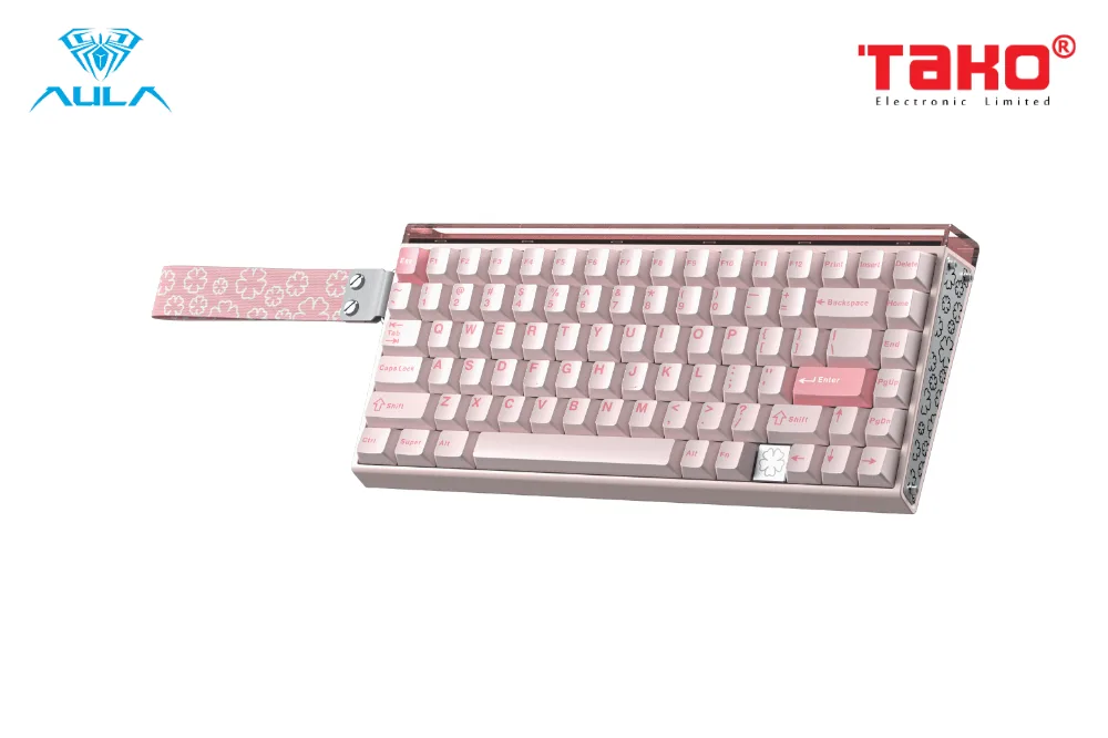 AULA HERO75HE (8584) BÀN PHÍM CƠ GAMING 3 MODE (Phiên bản Màu hồng/Mistclound magnetic switch - Rapid trigger) 2