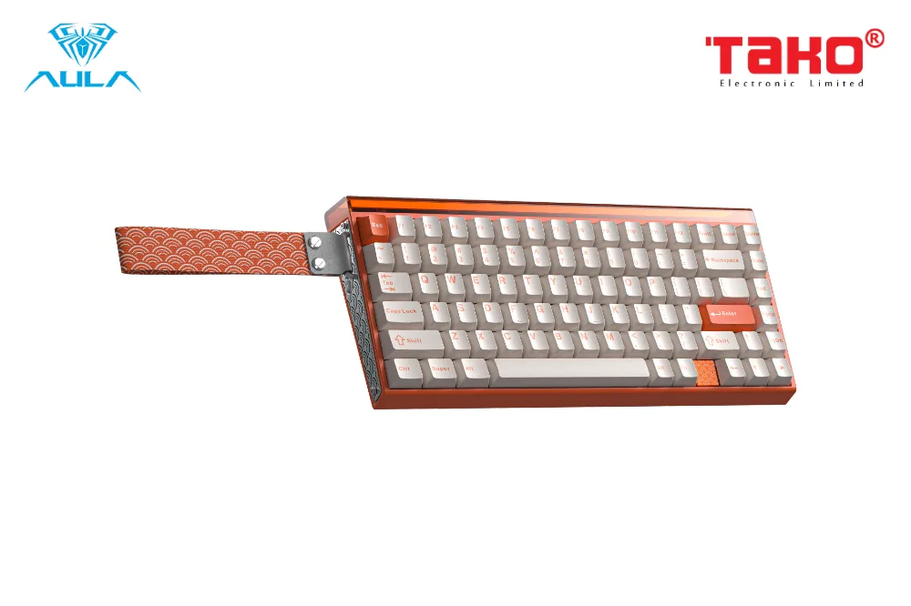 AULA HERO75HE (8614) BÀN PHÍM CƠ GAMING 3 MODE (Phiên bản Màu cam trắng/Spiritcloud magnetic switch - Rapid trigger) 2
