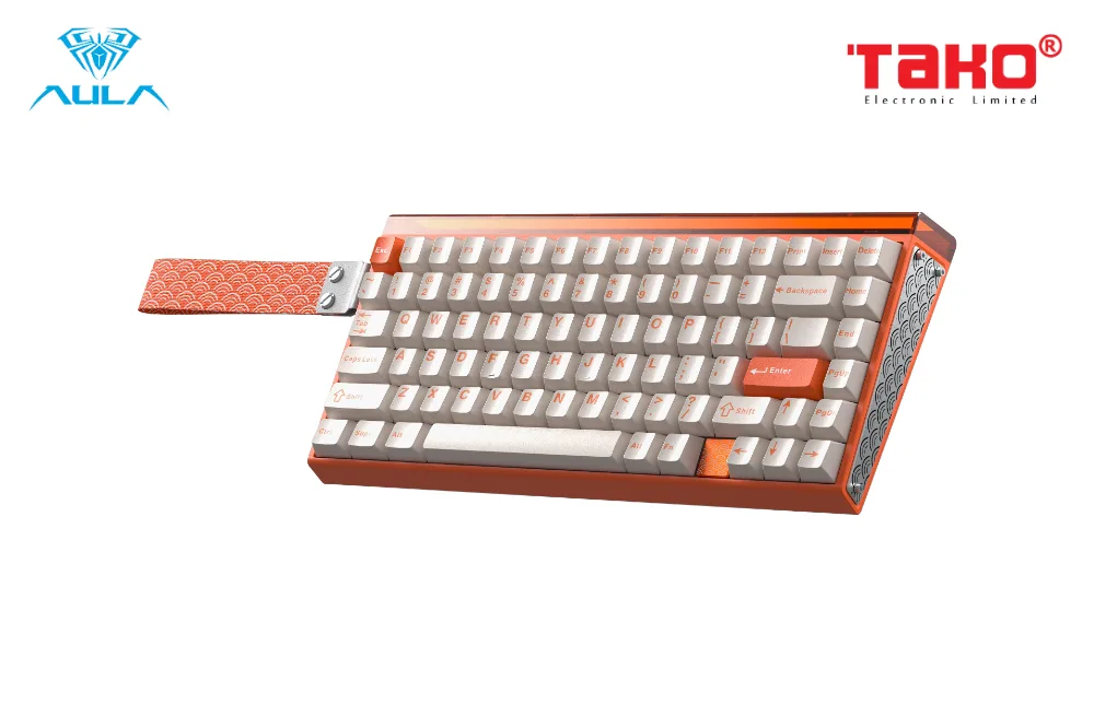 AULA HERO75HE (8614) BÀN PHÍM CƠ GAMING 3 MODE (Phiên bản Màu cam trắng/Spiritcloud magnetic switch - Rapid trigger) 3
