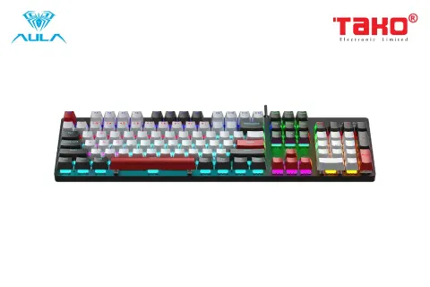 AULA S500 (4531) BÀN PHÍM CƠ GAMING CÓ DÂY (Phiên bản Đen + trắng + đỏ/ Blue switch) 5