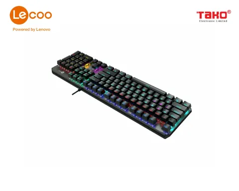 Bàn phím cơ gaming có đèn LED Lecoo KG301 1