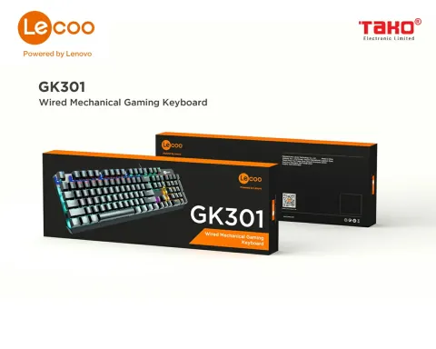 Bàn phím cơ gaming có đèn LED Lecoo KG301 2