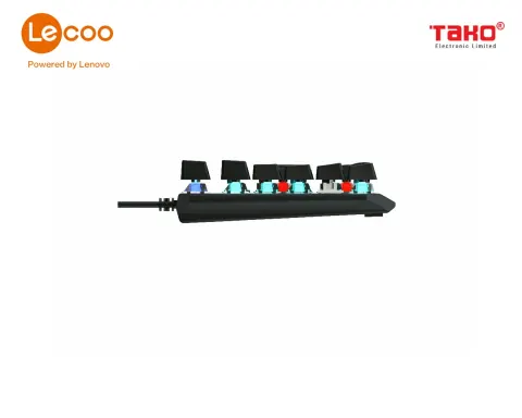 Bàn phím cơ gaming có đèn LED Lecoo KG301 2