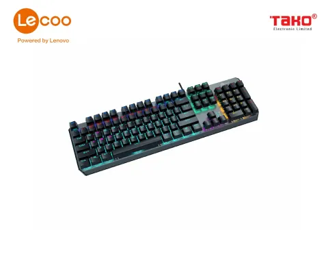 Bàn phím cơ gaming có đèn LED Lecoo KG301 6