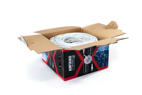 Cáp mạng Cat 5e AMTAKO 5222 dây trắng 305m 2
