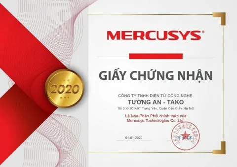 Chứng Nhận Mercusys 2020