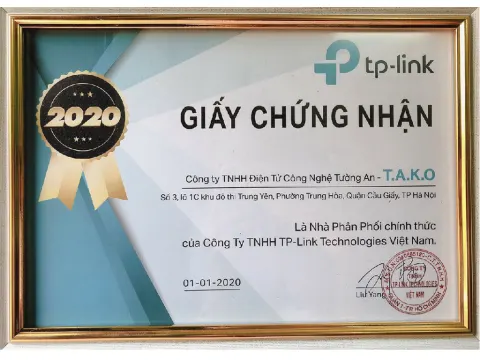 Chứng Nhận TP-Link 2020