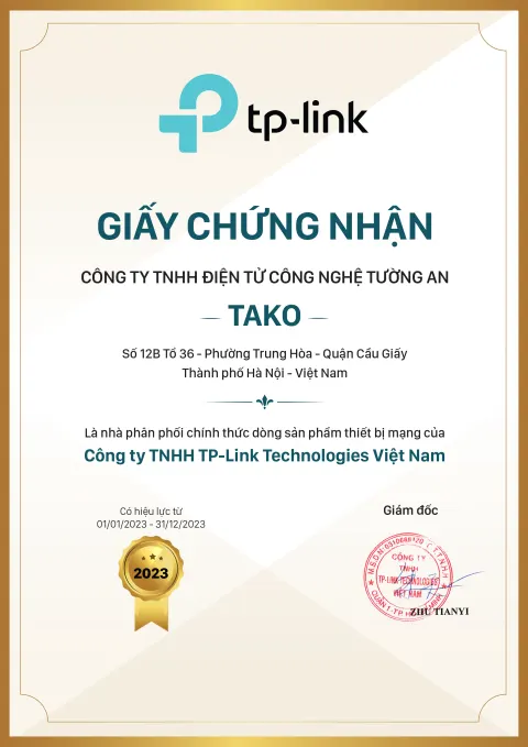 Chứng Nhận TP-Link 2023