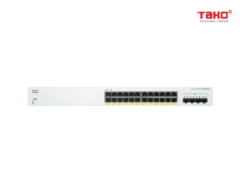 Cisco CBS220-24P-4G-EU 24 port PoE+ 10/100/1000 Mbps Layer 2 manageable web switch + 4 x 1 Gbps SFP slots 2