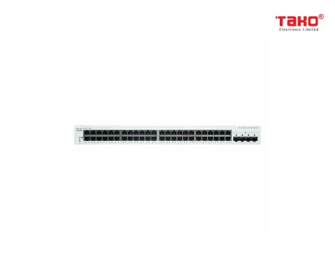 Cisco CBS220-48T-4G 48 port 10/100/1000 Mbps Layer 2 manageable web switch + 4 x 1 Gbps SFP slots 3