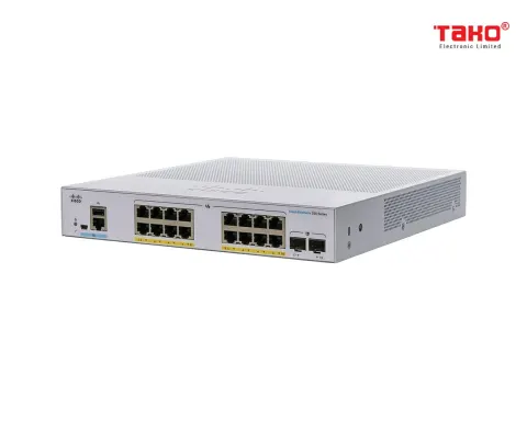 Cisco CBS350-16FP-2G Manageable Layer 3 Web Switch 16 PoE 10/100/1000 Mbps ports 2 SFP slots 2