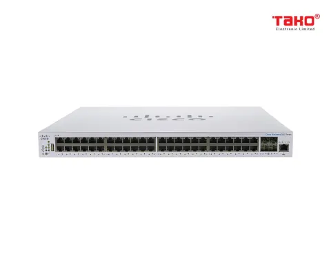 Cisco CBS350-48T-4G 48 port 10/100/1000 Mbps Layer 3 manageable web switch + 4 SFP slots 1