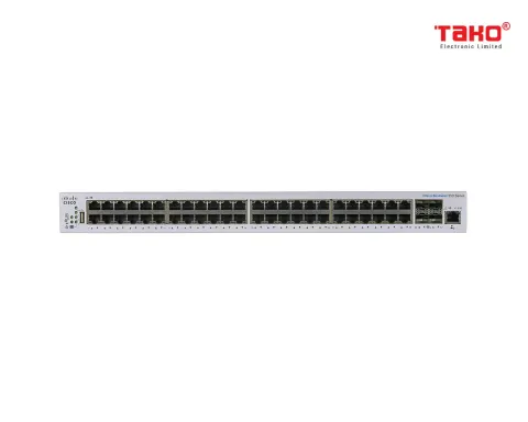 Cisco CBS350-48T-4X 48 port 10/100/1000 Mbps Layer 3 manageable web switch + 4 SFP+ 10 Gbps slots 3