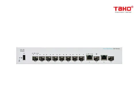 Cisco CBS350-8S-E-2G Manageable Layer 3 Web Switch 8 x 1 Gbps SFP + 2 x 1 GbE/SFP combo ports 3