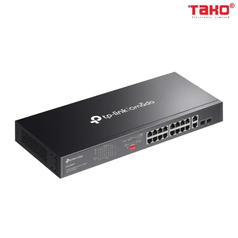 DS1018GMP Omada 18-Port Gigabit Unmanaged Rackmount Switch with 16-Port PoE+ 1