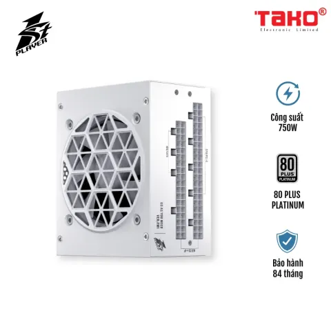 NGUỒN MÁY TÍNH 1STPLAYER SFX-PLT-750 750W TRẮNG (80 PLUS PLATINUM)